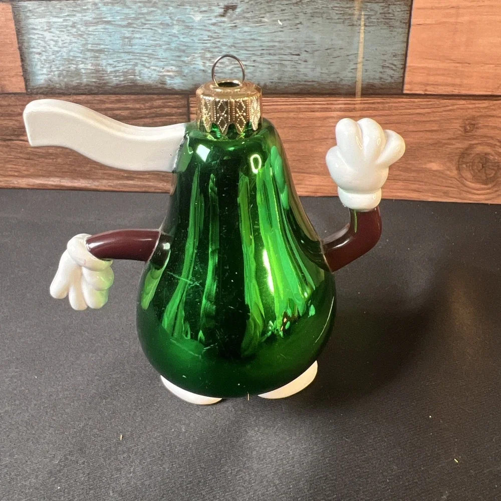 Vintage 1998 Set‎ Of 4 Hershey's Kisses Glass Christmas Tree Ornaments  4